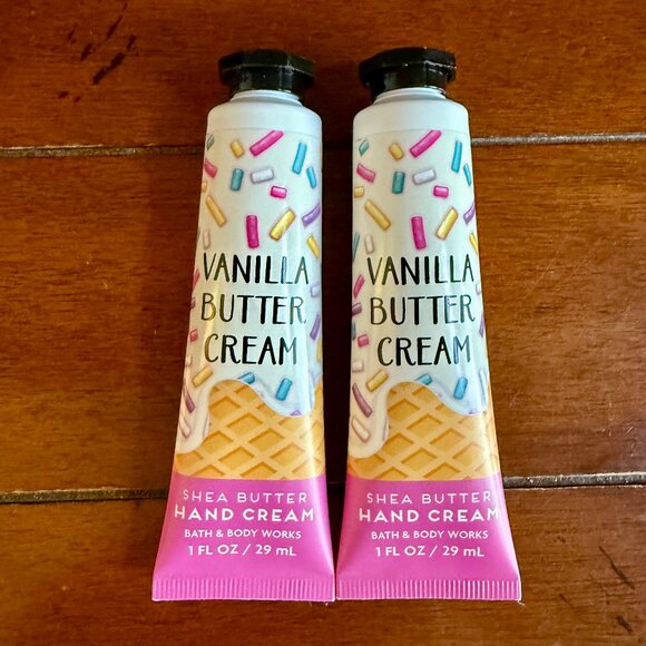 NEW 2-Pc VANILLA BUTTER CREAM Shea Butter Hand Cream 1oz Ea Bath & Body Works - Picture 3 of 3